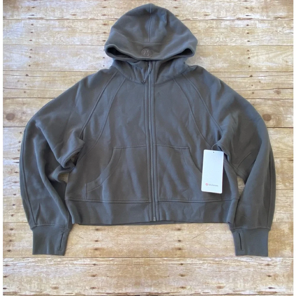 NWT Lululemon Scuba Oversized Full Zip Hoodie carbon dust - Picture 1 of 6